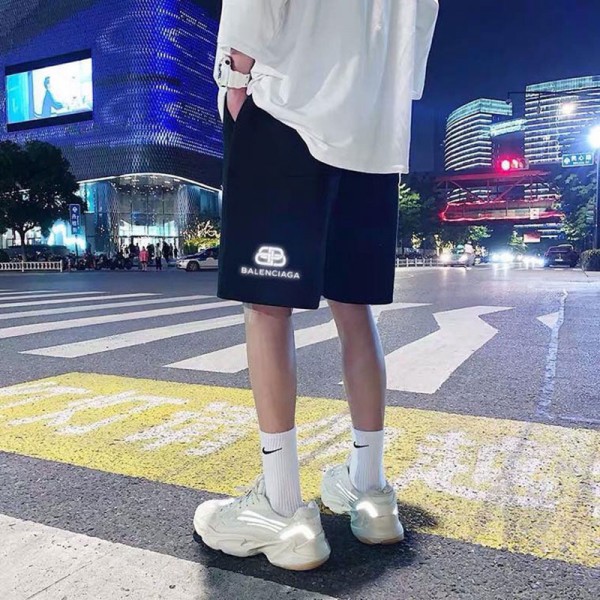 ブランド バレンシアガ メンズ パンツ ハーフパンツ 定番 Balenciagaロゴ入れ 夜光 デザイン オシャレ ショットパンツ カジュアル 快適 柔らかい 男の子 ズボン