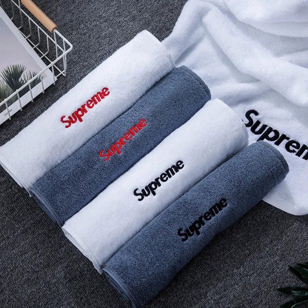 supreme ブランド シュプリームタオル フェイスタオル バスタオル シンプル スポーツタオル 大人 運動タオル 家庭用 綿100％ 高級 日用品 精巧 刺繍 ロゴお洒落 厚手 吸水 人気 個性 男女