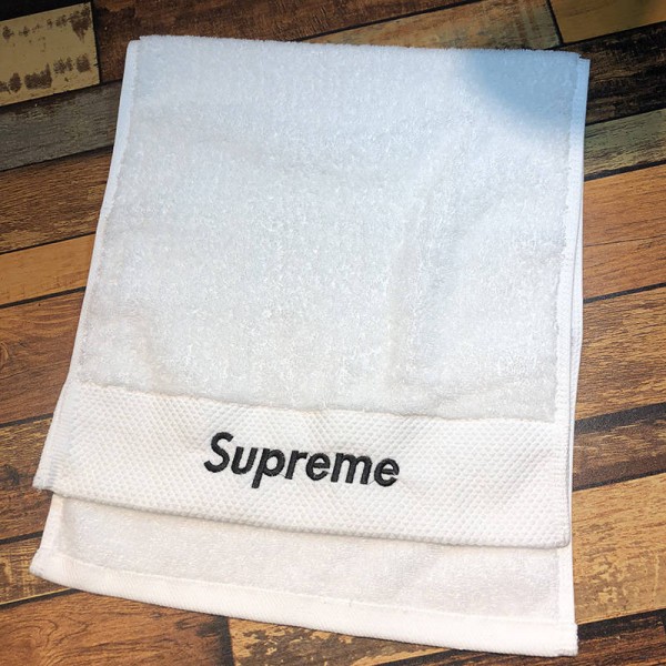 Supremeシュプリームブランド タオル 個性 学生 男女通用 超吸水 シンプルお洒落 接触冷感 吸汗速乾 タオル家庭用 コットン100％ タオル