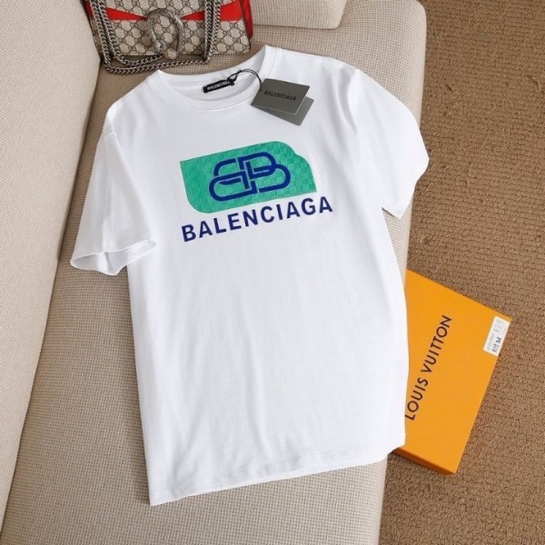 Balenciaga バレンシアガブランド親子服 tシャツ高品質韓国 メンズ tシャツTシャツカットソーペアカップルtシャツ ユニセック ブランド 90¬160CM S¬3XL