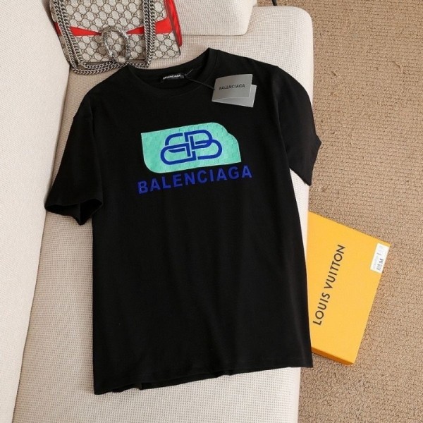 Balenciaga バレンシアガブランド親子服 tシャツ高品質韓国 メンズ tシャツTシャツカットソーペアカップルtシャツ ユニセック ブランド 90¬160CM S¬3XL