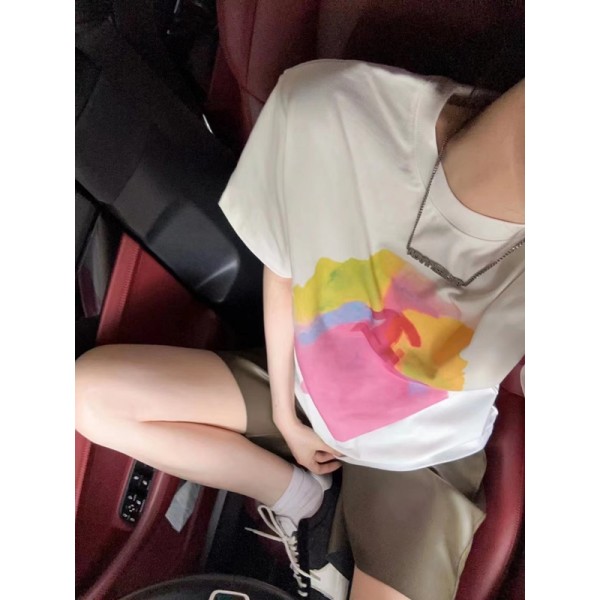 Chanel シャネルブランド親子ペアルック t シャツ おしゃれ おそろい 服 カジュアル S¬3XL レディース ゆったり 上着 トップス かわいい 半袖 親子服 親子ペア ｔシャツ ペア揃い 90¬160cm