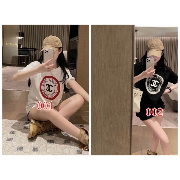 Chanel シャネルブランド半袖tシャツメンズ ハイブランド親子tシャツ 90¬160CM 偽物 レディース 夏tシャツ ブランド かわいい 大人の上質Tシャツ 子供服 ペアルック S¬3XL