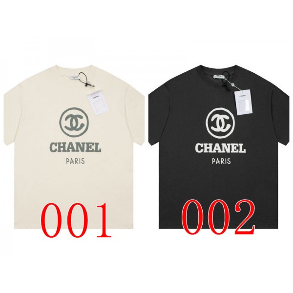 Chanel シャネルブランドお揃い親子ペアルック 親子コーデ ペアルック tシャツ 家族お揃いコーデ S¬3XL 夏 親子 tシャツ お揃い 服 ペア 90¬160CM お揃い 子ども服 親子ペアルック 半袖 姉妹 ペアルック 兄弟 家族