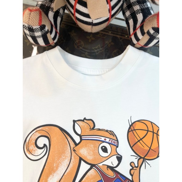 Fendi フェンディブランドキッズ半袖tシャツ夏tシャツブランド上着ｔシャツかわいいブランド親子tシャツ上着カジュアル大人の上質TシャツS¬3XL 