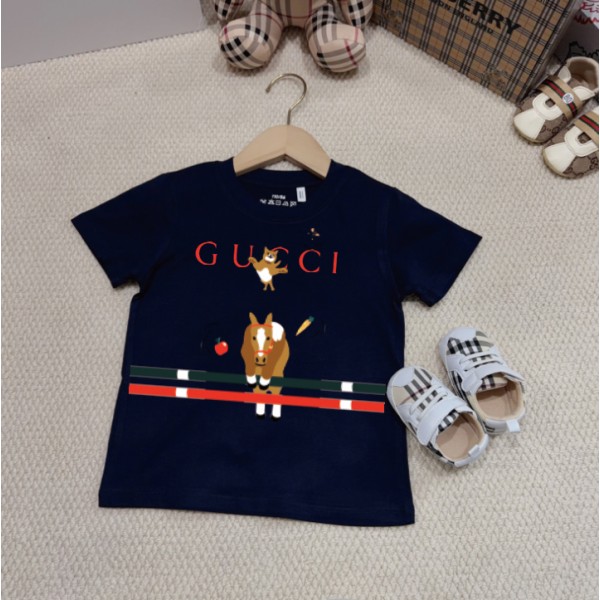 Gucci グッチブランド子供tシャツカットソー コピーブランド親子服 コピー 激安屋 Tシャツカットソーペアカップルtシャツ ユニセック ブランド メンズｔシャツ レディース激安 S¬3XL