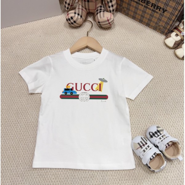 Gucci グッチブランドメンズ半袖tシャツ ハイブランド子供tシャツ 偽物 レディースメンズ 夏tシャツ ブランド かわいい20代 30代40代 ペアルック tシャツ 激安 パロディ