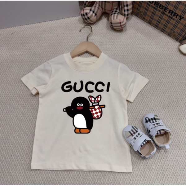 Gucci グッチハイブランド親子tシャツ 偽物 レディース 上着 メンズ夏tシャツブランド かわいいブランド子供服 コピー 激安屋Tシャツ カットソー ペアカップル 