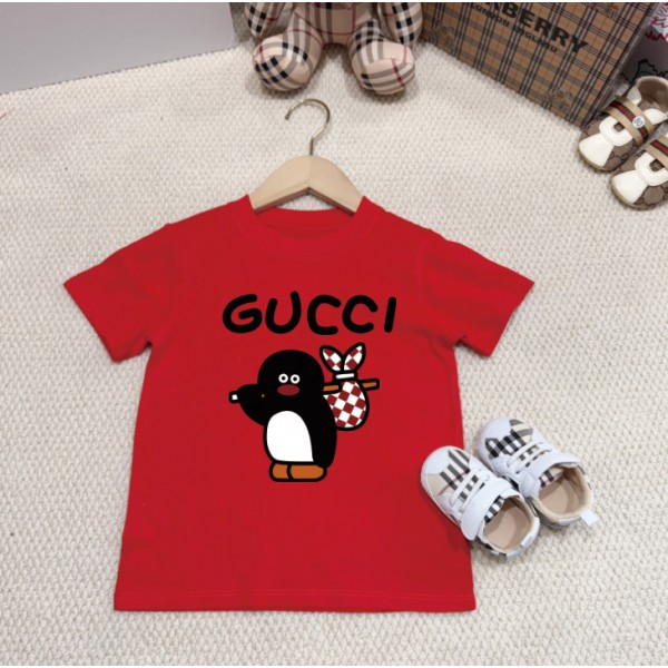 Gucci グッチハイブランド親子tシャツ 偽物 レディース 上着 メンズ夏tシャツブランド かわいいブランド子供服 コピー 激安屋Tシャツ カットソー ペアカップル 