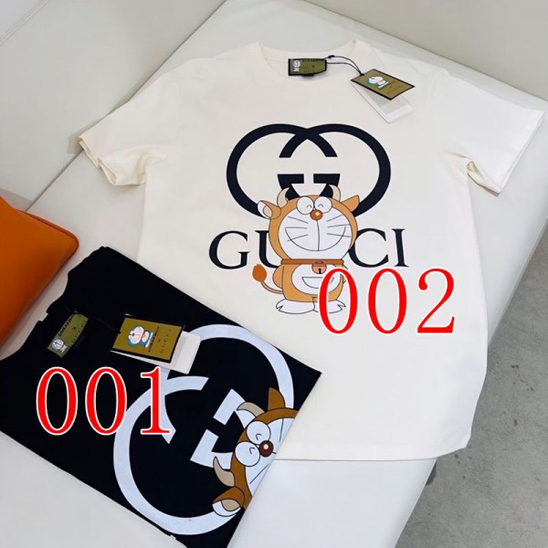 Gucci グッチ親子tシャツ ハイブランド夏tシャツ オーバーサイズ ブランド子供tシャツ 上着 カジュアル ブランドペアルック服Ｔシャツ コピー 激安屋 90¬160CM