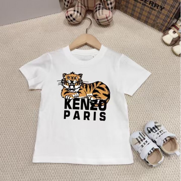 Kenzo ケンゾー ハイブランド親子tシャツ 偽物 レディース メンズ 夏tシャツ ブランド かわいい ブランド子供tシャツ 高品質tシャツ ユニセック ブランド90-160CM  S-3XL