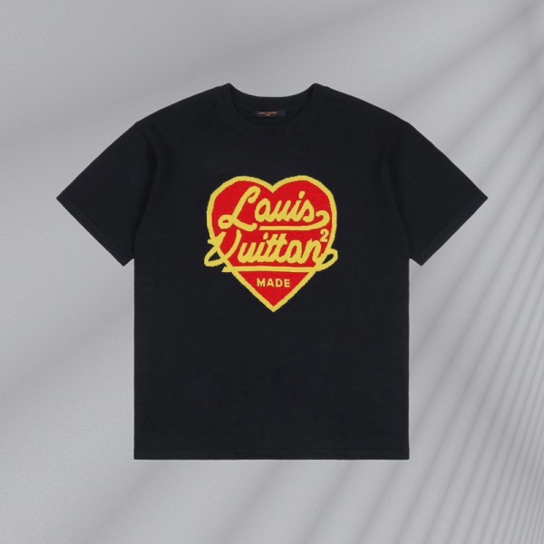 Lv ルイヴィトンブランド半袖tシャツ夏tシャツ かわいいブランドペア揃いtシャツ 上着 カジュアル 20代 30代40代 子供tシャツ 激安パロディ