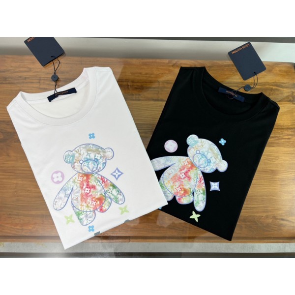 ハイブランドLv ルイヴィトン親子tシャツ夏 ブランド キッズ半袖tシャツ ブランドペア揃いtシャツ オーバーサイズ 大人の上質Tシャツ レディース メンズ
