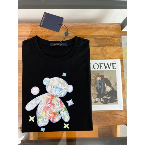 ハイブランドLv ルイヴィトン親子tシャツ夏 ブランド キッズ半袖tシャツ ブランドペア揃いtシャツ オーバーサイズ 大人の上質Tシャツ レディース メンズ