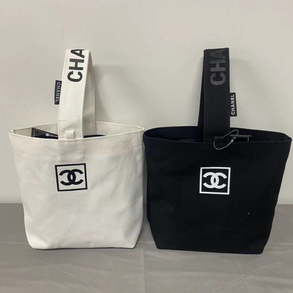 chanel ブランド トートバッグ キャンバスバッグ レディース 大容量 バッグ シャネル お弁当バッグ ハンドバッグ バッグ トート・エコバッグ おしゃれ カバン 黒白2色