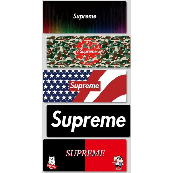 Supreme ブランド デスクマット 滑り止め ラバー裏 シュプリーム ラップトップマット 厚型 デスクブロッター パソコンマウスパッド 机マット オフィス及び自宅用 マウス対応 17色