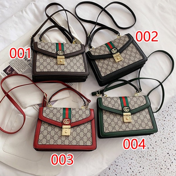 人気 ブランド グッチ ショルダーバッグ レディース 高級PUレザー gucci 流行り ハンドバッグ 斜めがけバッグ 大容量 2way 上質金具 カラーブロッキング鞄 高品質 プレゼント激安