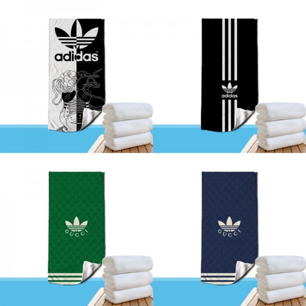 Adidas アディダス ブランドスポーツタオル メンズ ハイブランドアディダス多用途タオル ブランドビーチタオル 男女兼用 メンズフェイスタオル 運動タオル