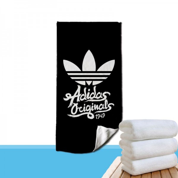Adidas アディダス ブランドスポーツタオル メンズ ハイブランドアディダス多用途タオル ブランドビーチタオル 男女兼用 メンズフェイスタオル 運動タオル