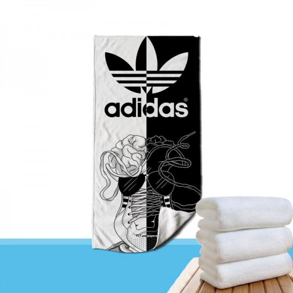 Adidas アディダス ブランドスポーツタオル メンズ ハイブランドアディダス多用途タオル ブランドビーチタオル 男女兼用 メンズフェイスタオル 運動タオル