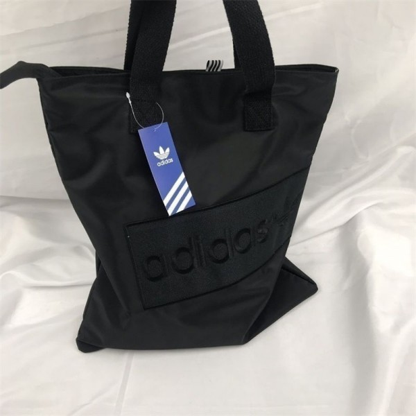 Adidas アディダスブランドトートバッグ レディース 大容量 ショルダーバッグ トートバック キャンバストートバッグ メッセンジャーバッグ 斜め掛け 通勤 通学 軽量 無地 ファスナー付き