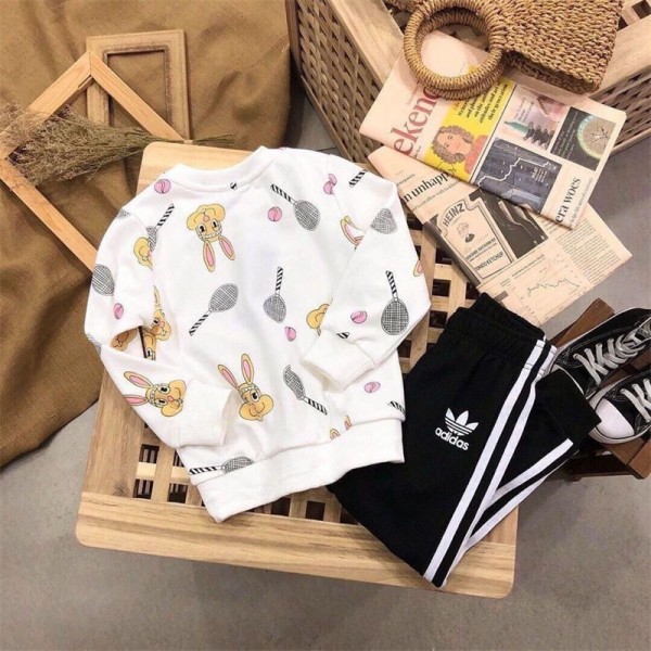 Adidas アディダススウェットハイブランド子供 ジャージ 100 - 160CM スウェット 上下 女の子 セットアップ キッズ スポーツウェア 運動着 ルームウェア 上下セット 韓国 子供服 小学生 ガールズ 春秋