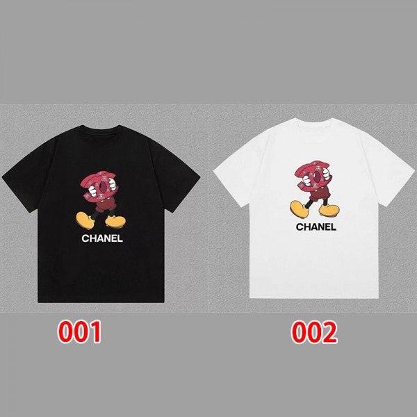Chanel シャネル夏tシャツブランドかわいいブランド 服 コピー 激安屋Tシャツカットソーペアカップル20代 30代40代tシャツ 激安パロディS - 5XL