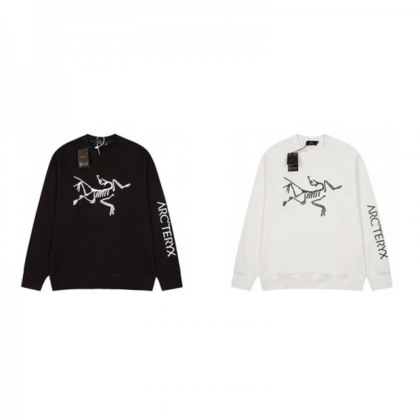 Arc'teryxブランドアークテリクストレーナー裏起毛レディースメンズプルオーバーブランドブランドスウェット上着ゆったりメンズ 服 コピーM - 5XL