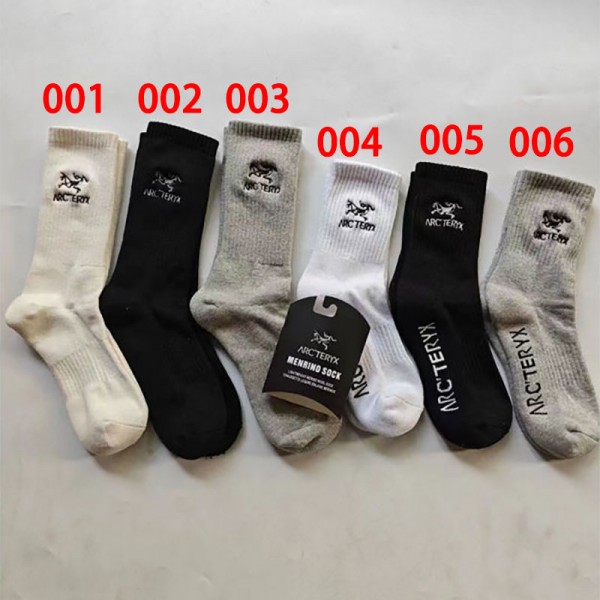ARC'TERYX アークテリクスハイブランド ソックス 綿製ブランドミドルソックス 高品質上質な コットン ソックス くつしたブランドソックス 男女兼用 ファッション