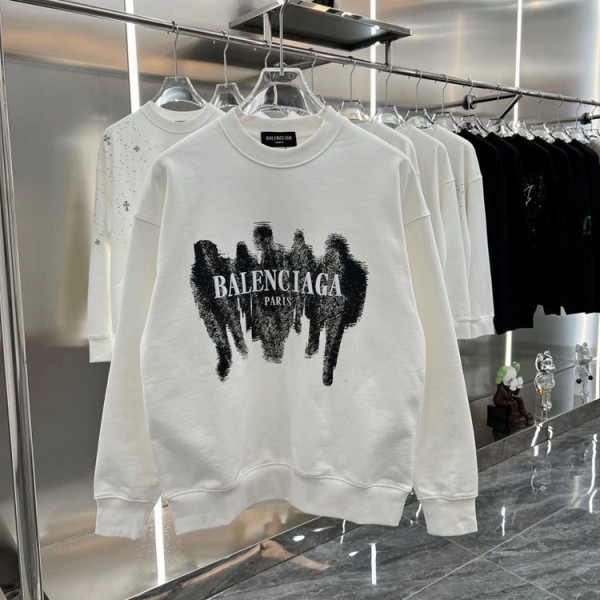 Balenciaga バレンシアガ パーカー トレイナー 丸首 カジュアル 長袖 ファション お洒落 メンズ レディーズ