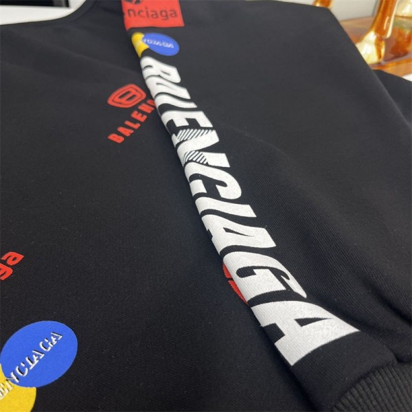 Balenciaga バレンシアガハイブランドプルオーバーパーカー偽物ブランドトレーナー裏起毛スウェット偽物 男女兼用 トレーナースウェットパーカー L - 4XL