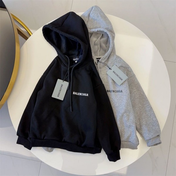 Balenciaga バレンシアガハイブランドキッズ スウェット 上下セット パジャマ 裏起毛 長袖 長ズボン ルームウェア 部屋着 ジュニア 90 - 150cm スポーツウェア ゆったり 人気 カジュアル 普段着 通学