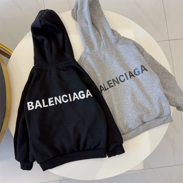 Balenciaga バレンシアガハイブランドキッズ スウェット 上下セット パジャマ 裏起毛 長袖 長ズボン ルームウェア 部屋着 ジュニア 90 - 150cm スポーツウェア ゆったり 人気 カジュアル 普段着 通学