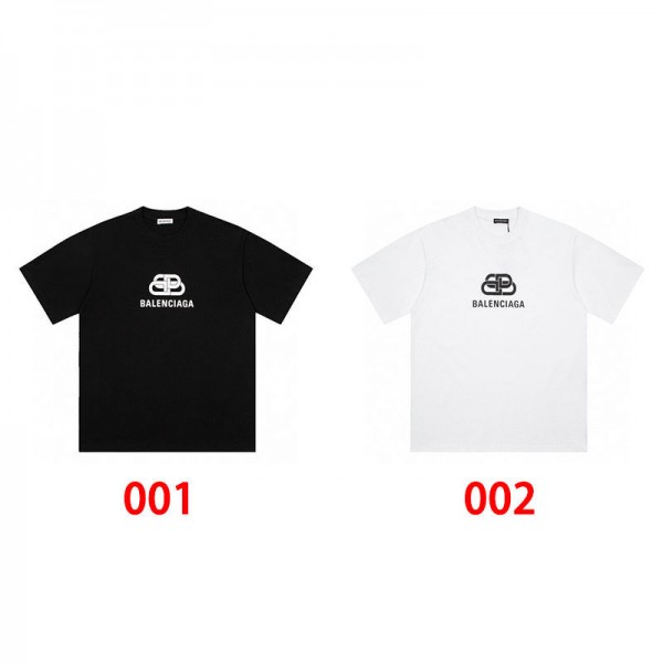Balenciaga バレンシアガブランドtシャツカットソー コピーブランドtシャツオーバーサイズ夏tシャツブランドかわいい大人の上質Tシャツ S - 3XL