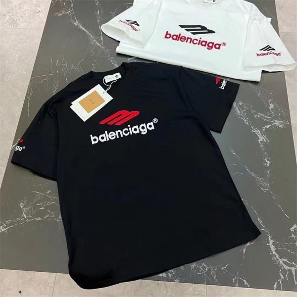 Balenciaga バレンシアガハイブランド半袖tシャツ男女兼用ブランドtシャツ高品質ブランド 服 コピー 激安屋TシャツカットソーペアカップルS - 5XL