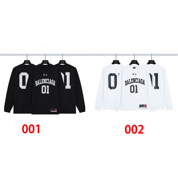 Balenciaga バレンシアガ長袖tシャツハイブランドサッカーtシャツ韓国 パチモン tシャツ 大人の上質Tシャツ 人気 ファッション トレーナーｔシャツ L - 4XL