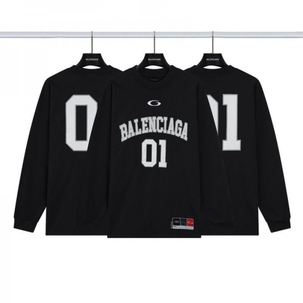 Balenciaga バレンシアガ長袖tシャツハイブランドサッカーtシャツ韓国 パチモン tシャツ 大人の上質Tシャツ 人気 ファッション トレーナーｔシャツ L - 4XL