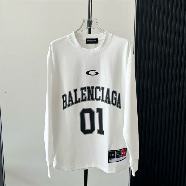 Balenciaga バレンシアガ長袖tシャツハイブランドサッカーtシャツ韓国 パチモン tシャツ 大人の上質Tシャツ 人気 ファッション トレーナーｔシャツ L - 4XL