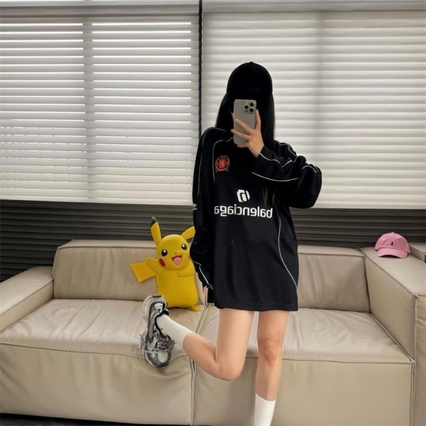 Balenciaga バレンシアガ長袖tシャツハイブランドストリートウェア 長袖 ホッケーシャツ トップス 上着 アメカジ ヒップホップ 春服 秋服L - 4XL