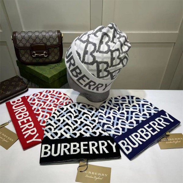 ブランド Burberry ニット帽 ビーニー 帽子 バーバリー ワッチキャップ ボーダーニット おしゃれ ボンボン 防寒 防風 通気性 伸縮性 柔らかい 春 秋 冬 スキー スノボ 登山 通勤 メンズ レディース