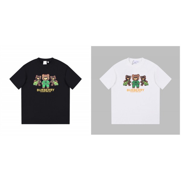 バーバリー Burberry ブランド tシャツ 黒白 可愛い カジュアル 男女兼用