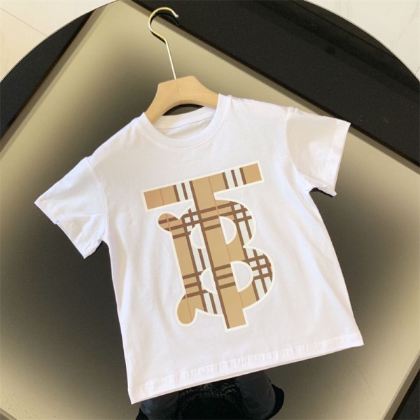 バーバリー Burberry ブランド 子供服 ｔシャツ 黒白 カジュアル 人気 ファション