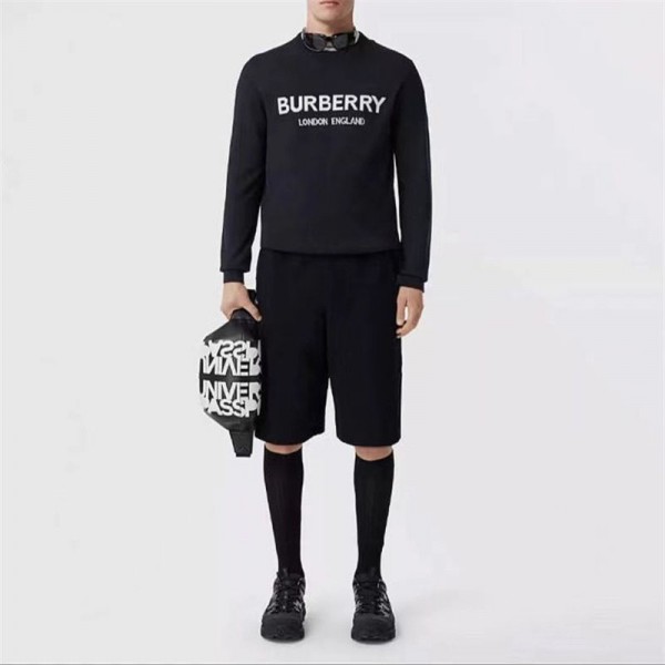 Burberry バーバリー ブランドニット レディース セーター トップス 長袖 クルーネック 春 秋 冬 ニュールック 重ねる着便利 メンズ 着回しやすい 着痩せ 高伸縮 リブ カットソー ニットソー インナー カジュアル