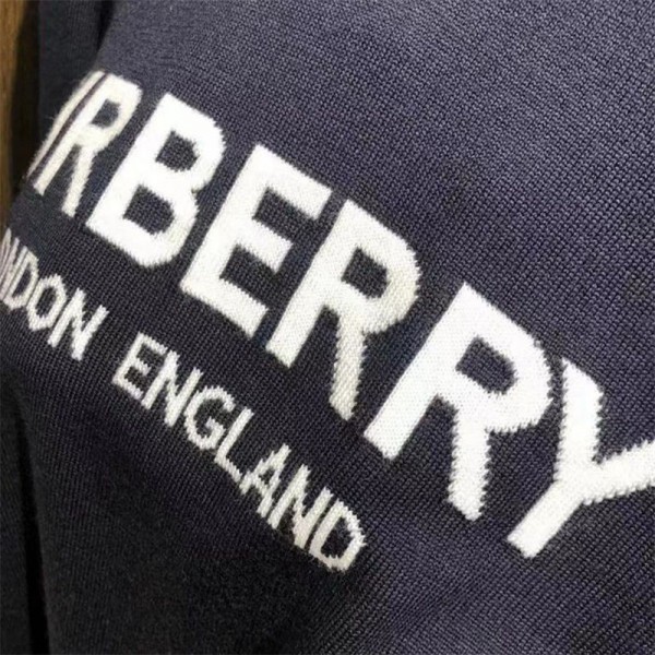 Burberry バーバリー ブランドニット レディース セーター トップス 長袖 クルーネック 春 秋 冬 ニュールック 重ねる着便利 メンズ 着回しやすい 着痩せ 高伸縮 リブ カットソー ニットソー インナー カジュアル