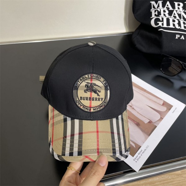 バーバリー ブランド 帽子 大きいサイズ こだわり深め Burberry キャップ レディース 英字 ワンポイント 刺繍 紫外線対策 uvカット 韓国 キャップ アジャスター 調節 ぼうし オールシーズン