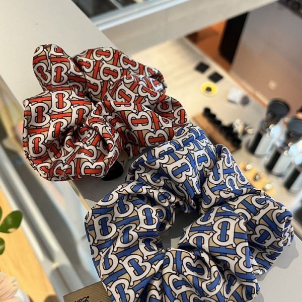 Burberry バーバリーブランドシュシュ おしゃれ 大人 ボリュームヘアゴム 華やか 可愛い シュシュ 大きめ 髪ゴム ボリューム リボンシュシュ 髪飾り ヘアゴム 髪留め ヘアアクセサリー