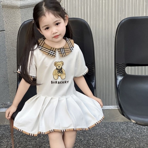 ハイブランドBurberry バーバリー子供tシャツ夏 ガールズワンピース ベビー服 ブランドボーイズ半袖tシャツショートパンツ 短袖tシャツ ユニセック ブランド100-160cm