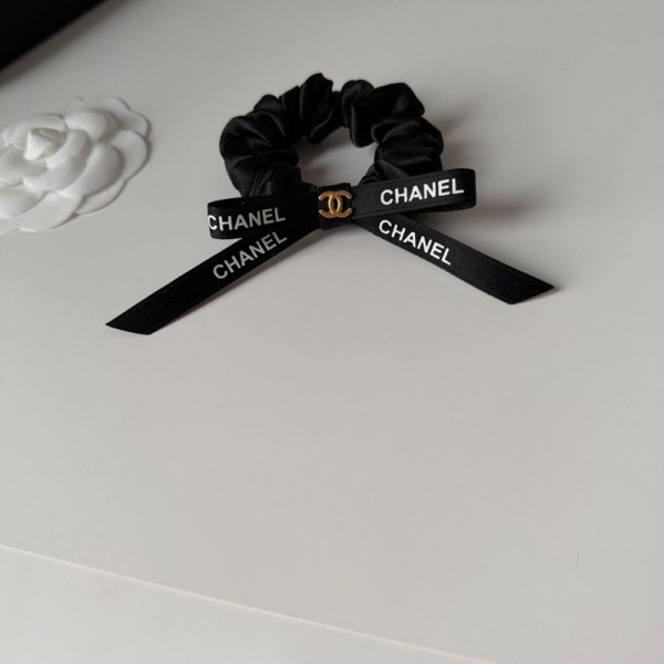 Chanel シャネルブランドリボン シュシュ リボンゴム おしゃれ 髪ゴム 編みアレンジ ヘアアクセ レディース ヘアアクセサリー 髪に優しい シュシュ 長め 蝶々結び エレガント 生地 かわいい 髪飾り