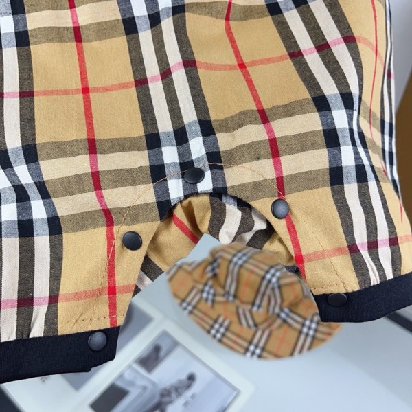 バーバリーブランドBurberry ベビー服 女の子 ロンパース カバーオール 赤ちゃん服 薄手 柔らかい ノースリーブ 新生児服 外出着 夏服 73¬100cm