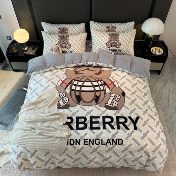 Burberry バーバリーシングル セミダブル ダブル 布団カバー セットハイブランド激安布団カバー ベッドシート 枕カバー 4点セット綿 コットンブランド 布団カバー コピー布団カバー シール 枕カバーブランド おすすめ